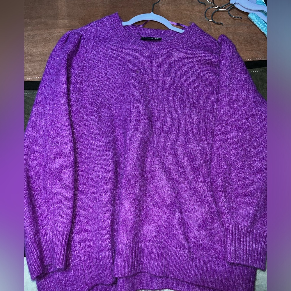 Women’s Lane Bryant, crew neck sweater, purple, Size 22/24